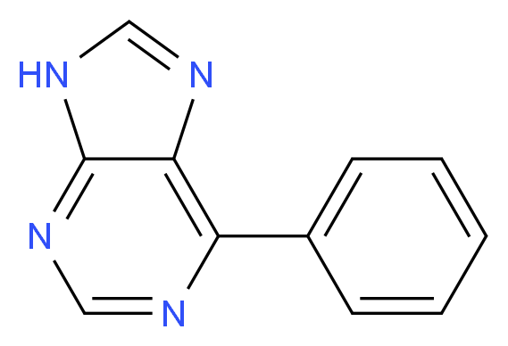 6-phenyl-9H-purine_分子结构_CAS_6505-01-7