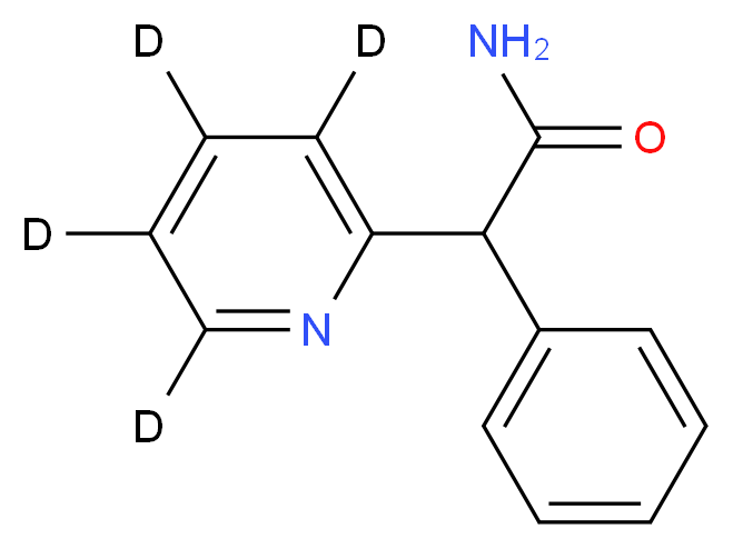 α-Phenyl-2-pyridineacetamide-d4_分子结构_CAS_)