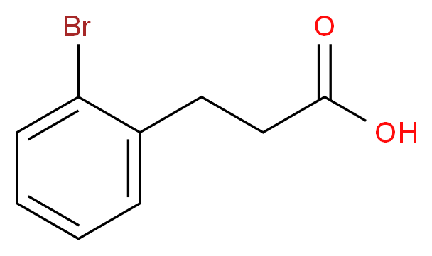 3-(2-Bromophenyl)propanoic acid_分子结构_CAS_15115-58-9)