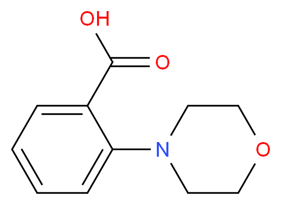 2-morpholinobenzoic acid_分子结构_CAS_42106-48-9)
