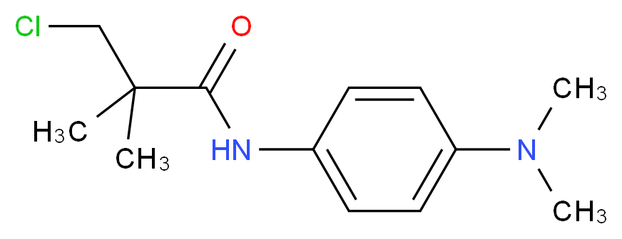 3-Chloro-N-[4-(dimethylamino)phenyl]-2,2-dimethylpropanamide_分子结构_CAS_)