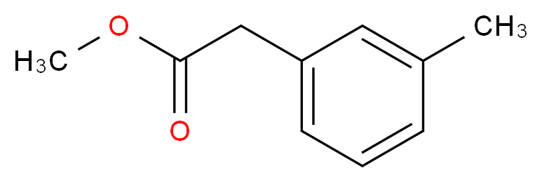 methyl 2-(3-methylphenyl)acetate_分子结构_CAS_53088-69-0