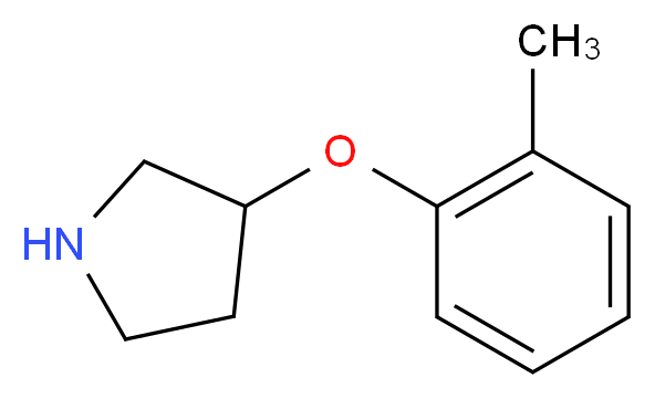 3-(邻-甲苯氧基)吡咯烷_分子结构_CAS_46196-54-7)