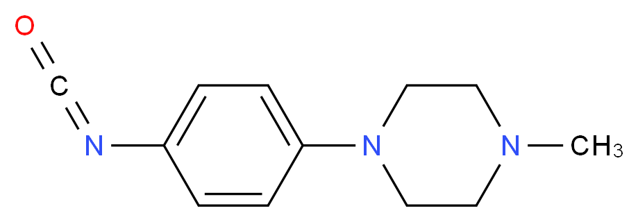 1-(4-isocyanatophenyl)-4-methylpiperazine_分子结构_CAS_879896-39-6)