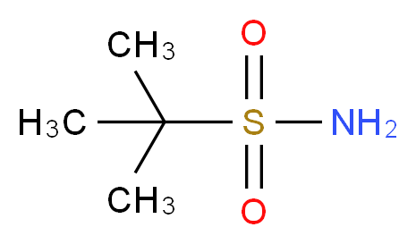 tert-butylsulfonamide_分子结构_CAS_)