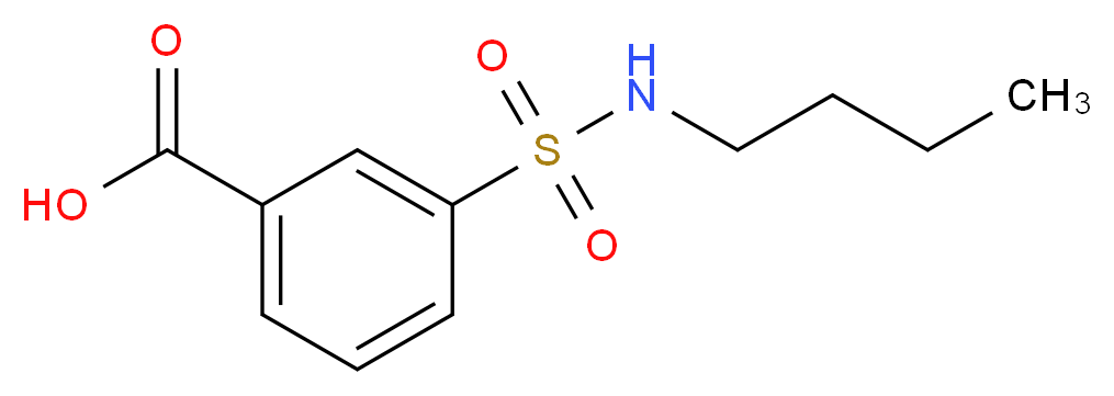 3-(butylsulfamoyl)benzoic acid_分子结构_CAS_7385-16-2