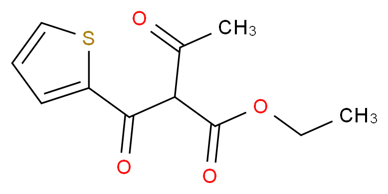 ethyl 3-oxo-2-(2-thienylcarbonyl)butanoate_分子结构_CAS_13892-51-8)