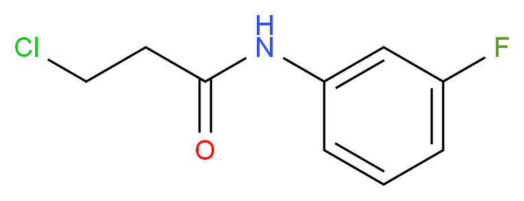 3-Chloro-N-(3-fluorophenyl)propanamide_分子结构_CAS_100638-26-4)