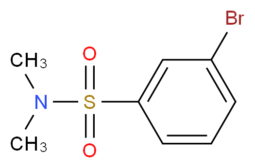 3-Bromo-N,N-dimethylbenzenesulphonamide 98%_分子结构_CAS_153435-80-4)