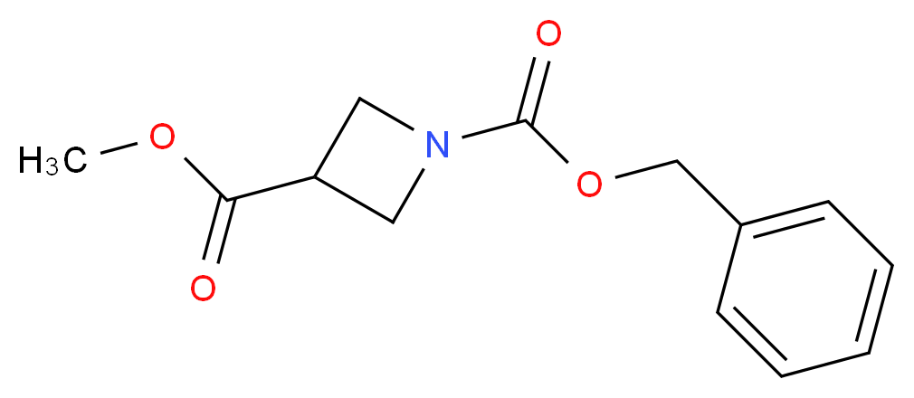 1-Benzyl 3-methyl azetidine-1,3-dicarboxylate_分子结构_CAS_757239-60-4)