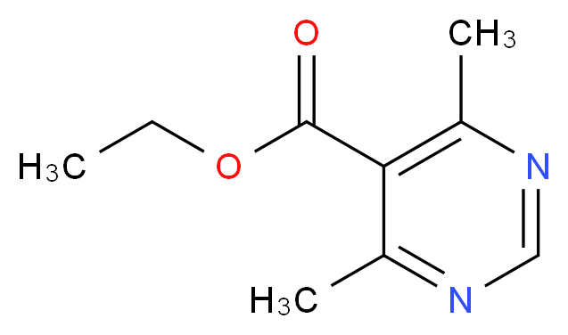 Ethyl 4,6-dimethylpyrimidine-5-carboxylate_分子结构_CAS_)