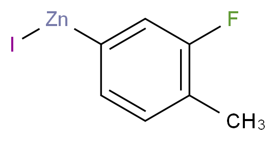 3-Fluoro-4-methylphenylzinc iodide, 0.5M in THF_分子结构_CAS_312693-08-6)