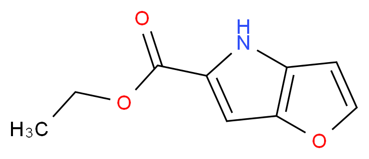 ethyl 4H-furo[3,2-b]pyrrole-5-carboxylate_分子结构_CAS_67268-37-5