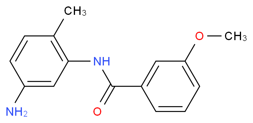 N-(5-Amino-2-methylphenyl)-3-methoxybenzamide_分子结构_CAS_)