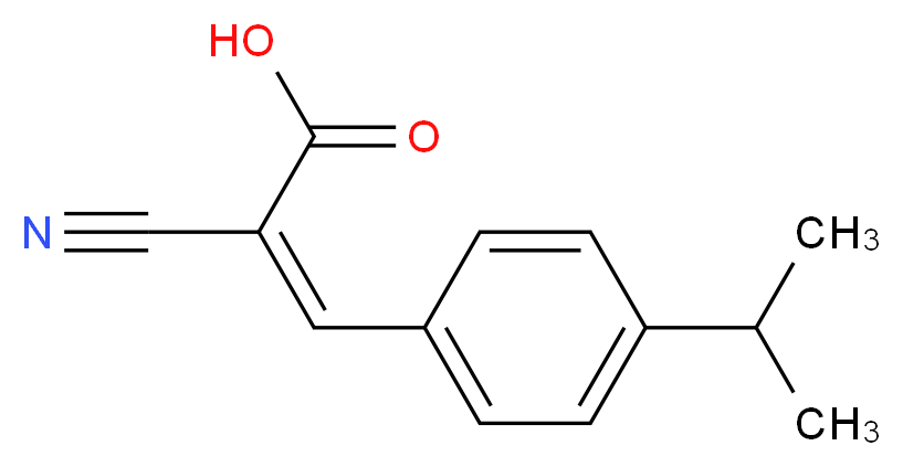 (2Z)-2-cyano-3-(4-isopropylphenyl)acrylic acid_分子结构_CAS_25554-21-6)