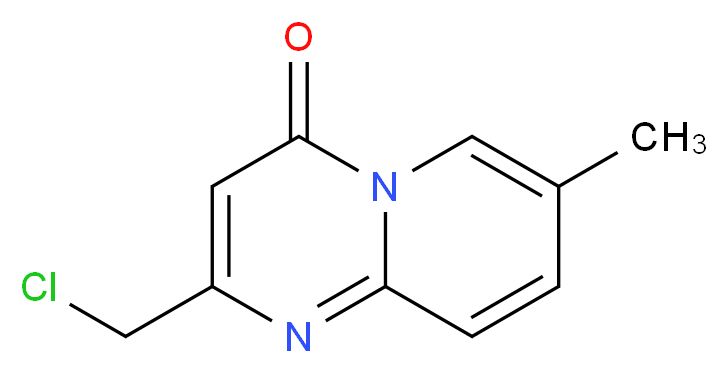 2-Chloromethyl-7-methyl-pyrido[1,2-a]pyrimidin-4-one_分子结构_CAS_87591-79-5)