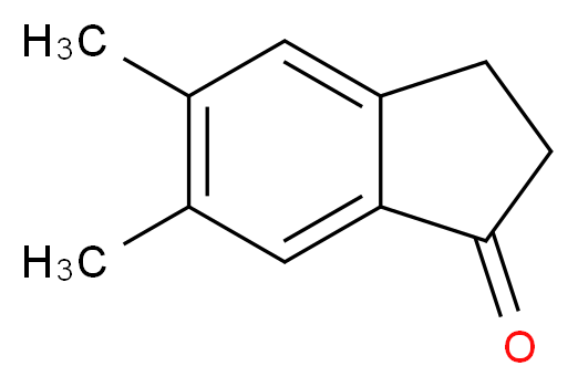 5,6-dimethyl-2,3-dihydro-1H-inden-1-one_分子结构_CAS_16440-97-4