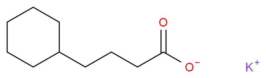 环己基丁酸钾_分子结构_CAS_62638-03-3)