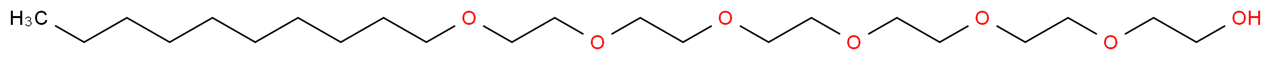 Hexaethylene glycol monodecyl ether_分子结构_CAS_5168-89-8)