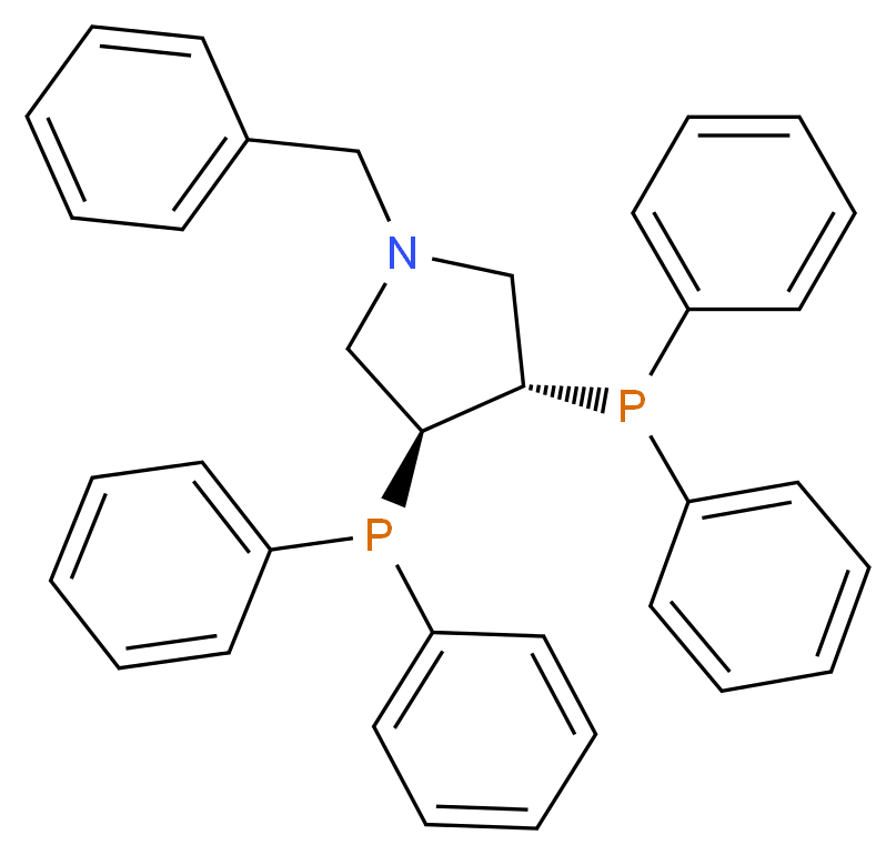 (3S,4S)-3,4-Bis(diphenylphosphino)-1-benzylpyrrolidine_分子结构_CAS_156517-64-5)