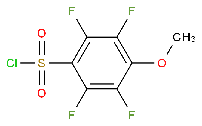 2,3,5,6-tetrafluoro-4-methoxybenzene-1-sulfonyl chloride_分子结构_CAS_40586-69-4