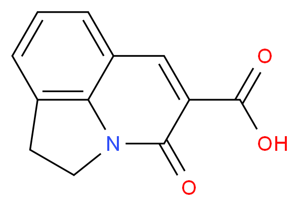 4-Oxo-1,2-dihydro-4H-pyrrolo[3,2,1-ij]quinolin-5-carboxylic acid_分子结构_CAS_)