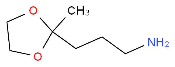 3-(2-Methyl-1,3-dioxolan-2-yl)propylamine_分子结构_CAS_)