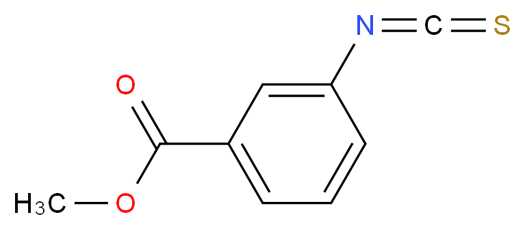 methyl 3-isothiocyanatobenzoate_分子结构_CAS_3125-66-4