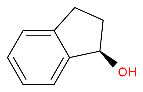 (1R)-2,3-dihydro-1H-inden-1-ol_分子结构_CAS_)