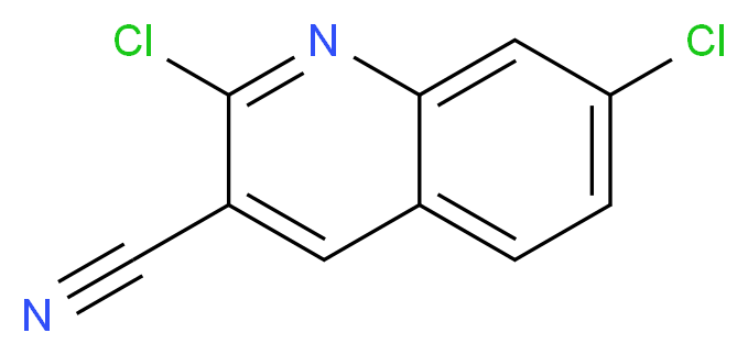 2,7-DICHLOROQUINOLINE-3-CARBONITRILE_分子结构_CAS_158583-91-6)