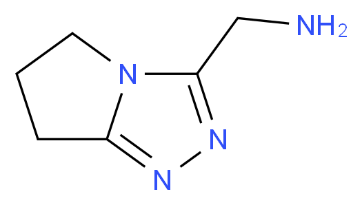 3-(Aminomethyl)-6,7-dihydro-5H-pyrrolo[2,1-c][1,2,4]triazole_分子结构_CAS_923156-44-9)