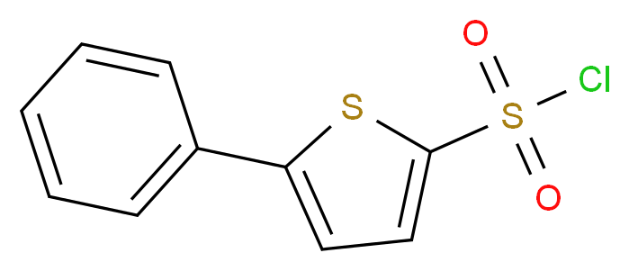 5-phenylthiophene-2-sulfonyl chloride_分子结构_CAS_97272-02-1