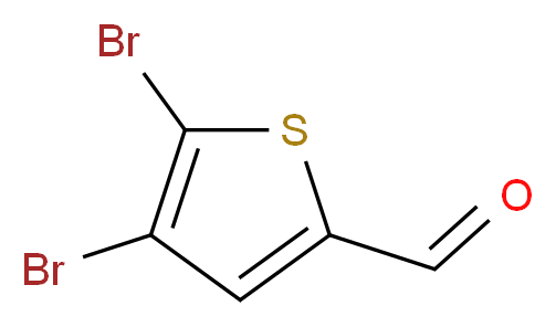 4,5-dibromothiophene-2-carbaldehyde_分子结构_CAS_38071-22-6