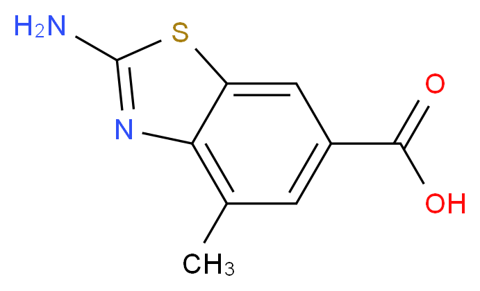 2-amino-4-methylbenzo[d]thiazole-6-carboxylic acid_分子结构_CAS_)