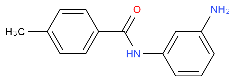 N-(3-aminophenyl)-4-methylbenzamide_分子结构_CAS_613656-89-6