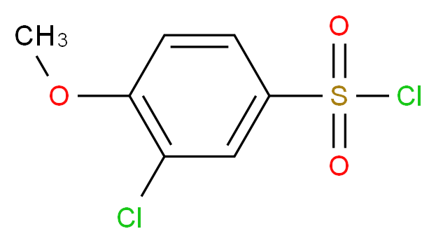 3-chloro-4-methoxybenzene-1-sulfonyl chloride_分子结构_CAS_22952-43-8