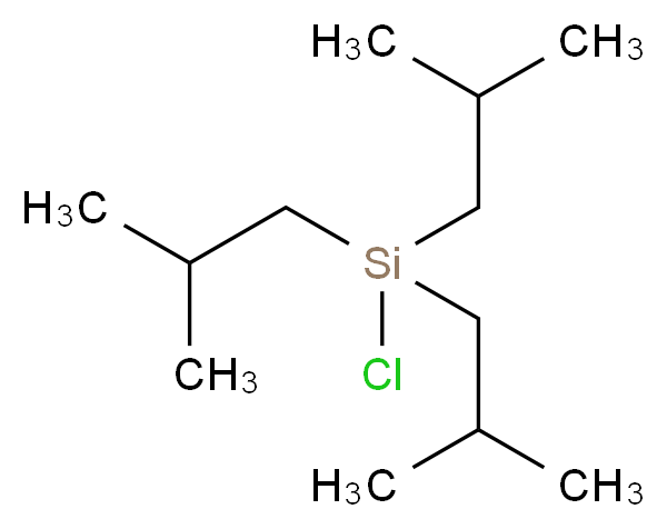 chlorotris(2-methylpropyl)silane_分子结构_CAS_13154-25-1