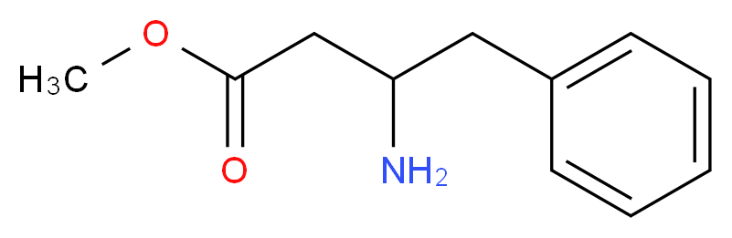 methyl 3-amino-4-phenylbutanoate_分子结构_CAS_129042-93-9