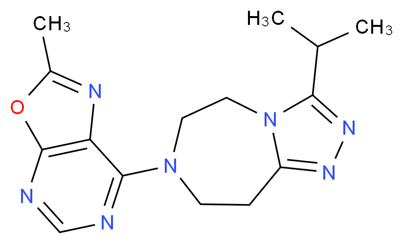 3-isopropyl-7-(2-methyl[1,3]oxazolo[5,4-d]pyrimidin-7-yl)-6,7,8,9-tetrahydro-5H-[1,2,4]triazolo[4,3-d][1,4]diazepine_分子结构_CAS_)
