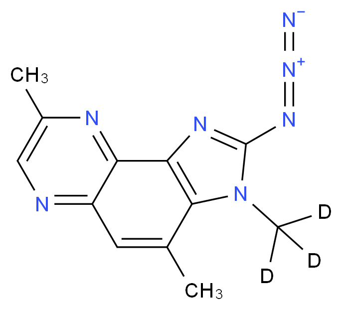 2-Azido-3,7,8-trimethyl-3-H-imidazo[4,5-f]quinoxaline_分子结构_CAS_)