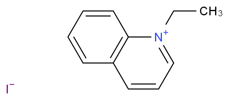 1-ethylquinolin-1-ium iodide_分子结构_CAS_634-35-5