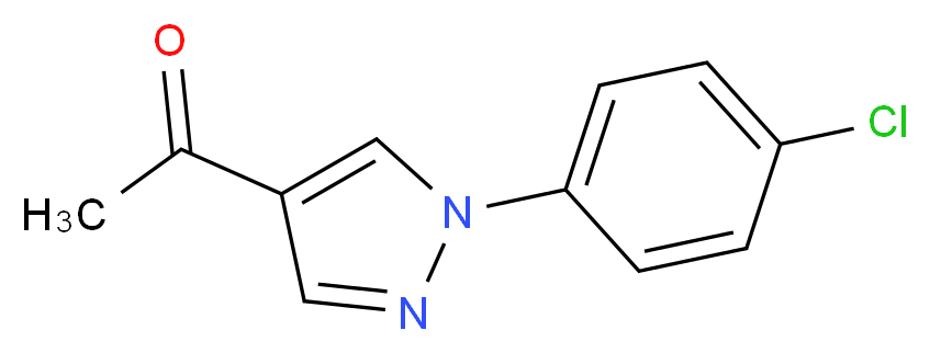 1-[1-(4-Chlorophenyl)-1H-pyrazol-4-yl]ethanone_分子结构_CAS_925580-76-3)