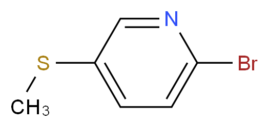 2-Bromo-5-(methylthio)pyridine_分子结构_CAS_134872-23-4)