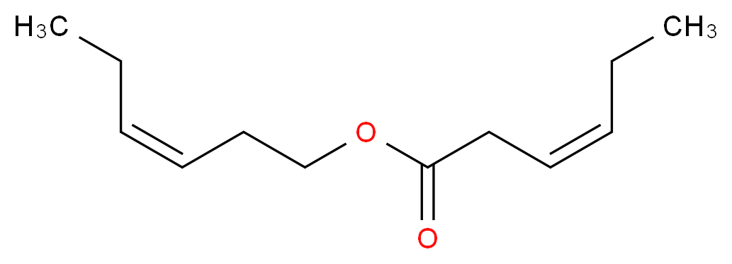 (3Z)-hex-3-en-1-yl (3Z)-hex-3-enoate_分子结构_CAS_61444-38-0