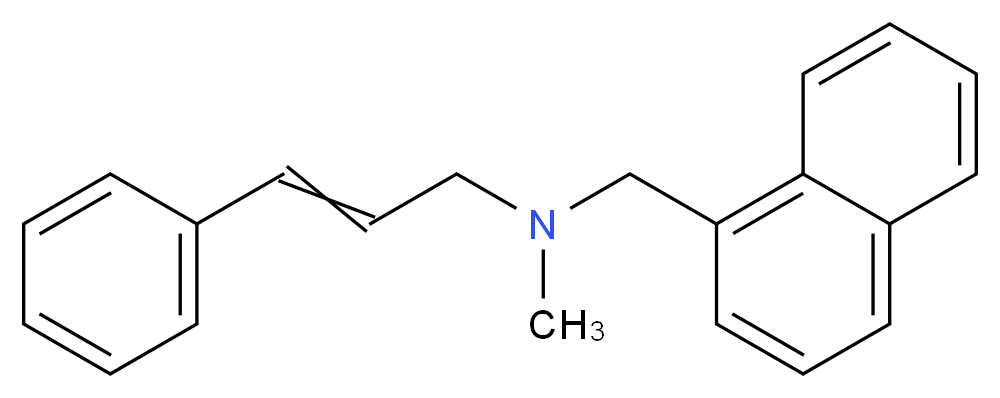 methyl(naphthalen-1-ylmethyl)(3-phenylprop-2-en-1-yl)amine_分子结构_CAS_65472-88-0