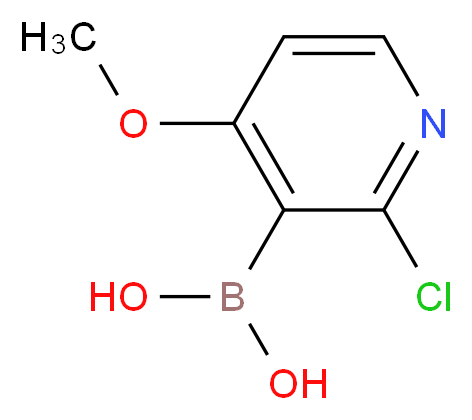 (2-chloro-4-methoxypyridin-3-yl)boronic acid_分子结构_CAS_1072946-19-0