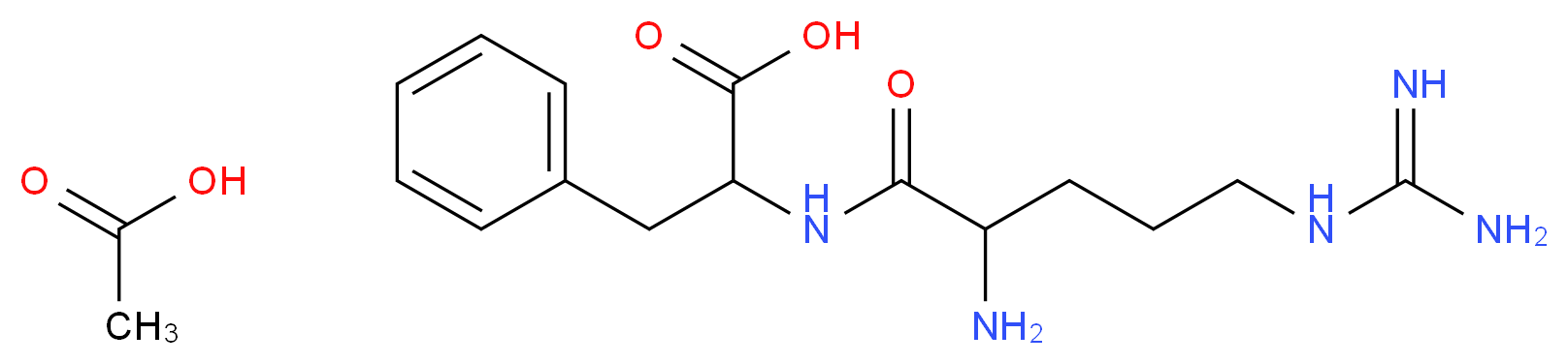 2-(2-amino-5-carbamimidamidopentanamido)-3-phenylpropanoic acid; acetic acid_分子结构_CAS_102029-92-5