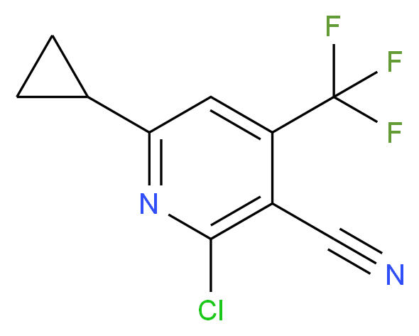 2-Chloro-6-cyclopropyl-4-(trifluoromethyl)-nicotinonitrile_分子结构_CAS_478049-48-8)