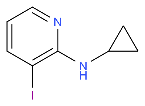 N-cyclopropyl-3-iodopyridin-2-amine_分子结构_CAS_214074-22-3