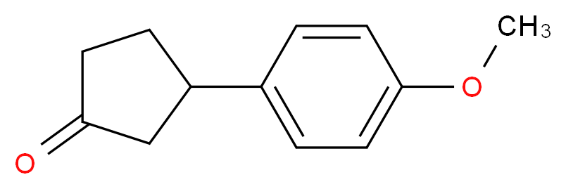 3-(4-methoxyphenyl)cyclopentan-1-one_分子结构_CAS_116526-34-2